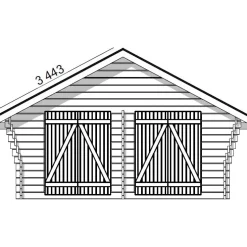 Pihavarasto/lato LP Garden R-XL, 20m², rakomallinen