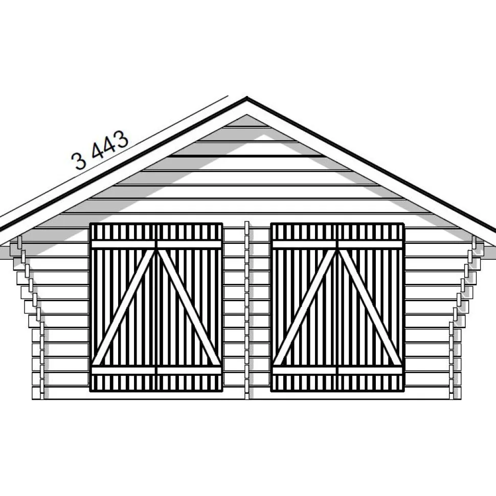 Pihavarasto/lato LP Garden R-XL, 20m², rakomallinen
