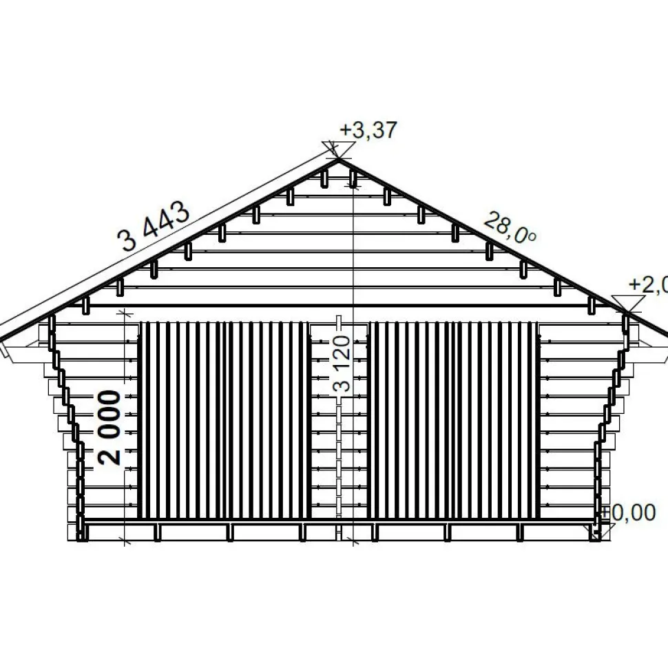 Pihavarasto/lato LP Garden R-XL, 20m², rakomallinen