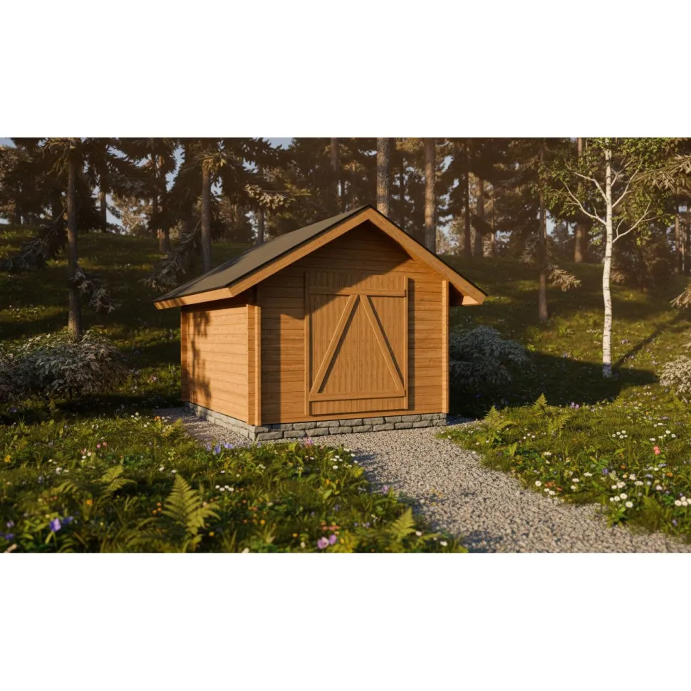 Pihavarasto/lato LP Garden S-M, 10.5m², suoraseinäinen