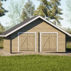 Pihavarasto/lato LP Garden  S-XXL, 25m², suoraseinäinen