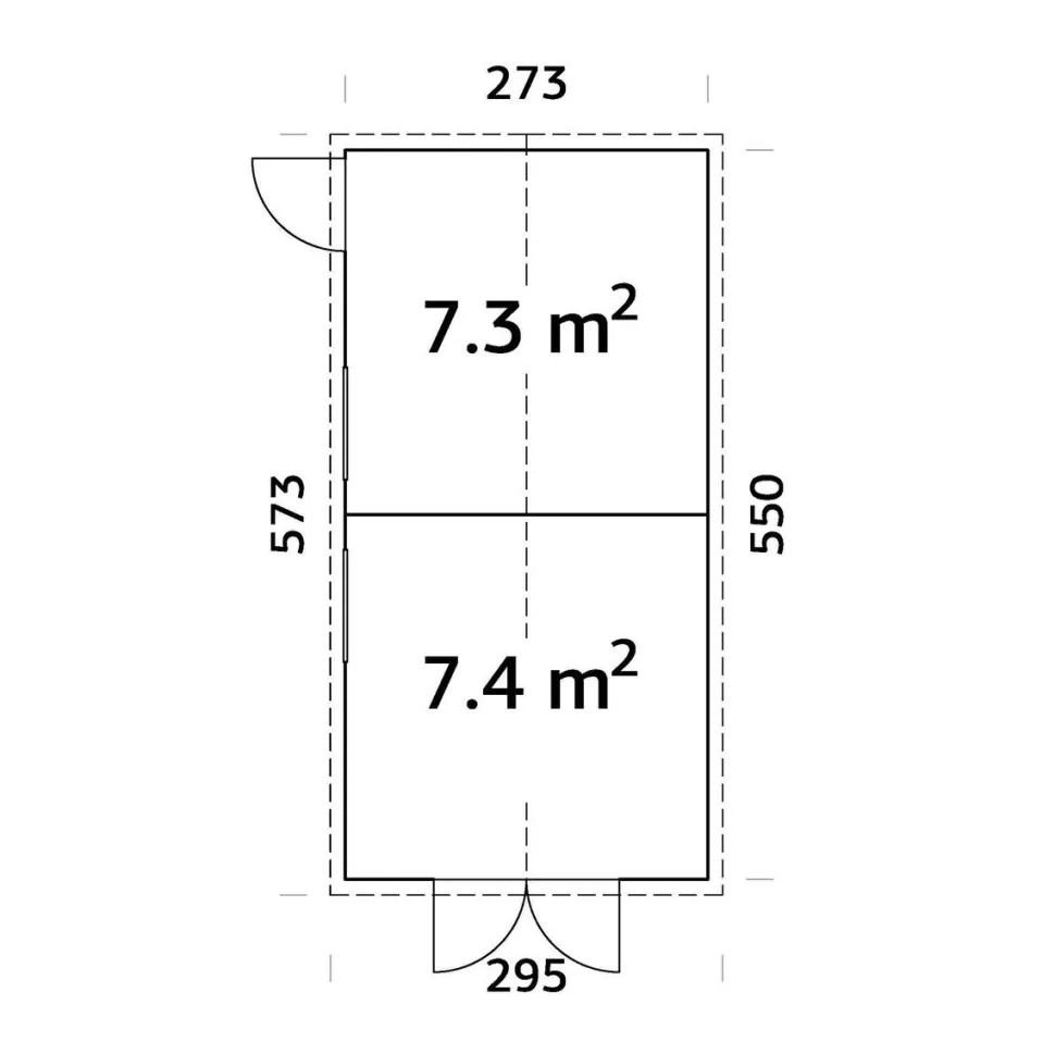 Pihavarasto Palmako Dan, 14,7m² EL16-2755
