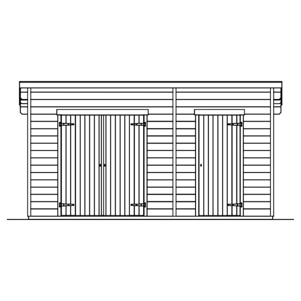 Pihavarasto Skan Holz Flex 13,5 m²