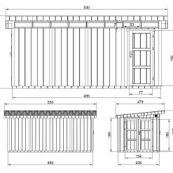 Pihavarasto Timbela LP SmartSide M905C, 11.47m²