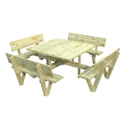 Piknik pöytäryhmä Palmako Arthur 274x274 cm vihreä