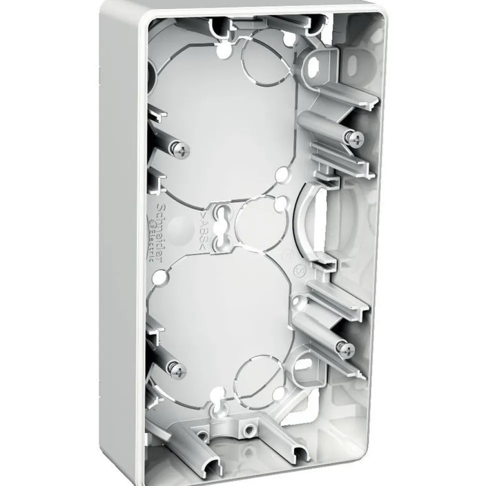 Pintakehys Schneider Electric Exxact, 2-osainen, 35mm, IP20, valkoinen