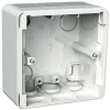 Pintakojerasia 1-osainen IP44 35 mm valkoinen Exxact