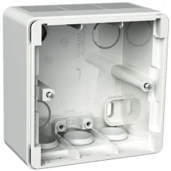 Pintakojerasia 1-osainen IP44 35 mm valkoinen Exxact