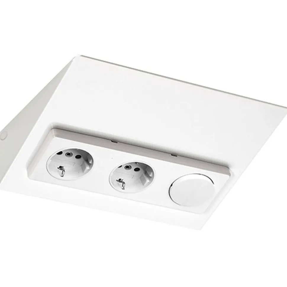 Pistorasia Limente Luxa-31 30W 24V LED-virtalähde kytkin valkoinen