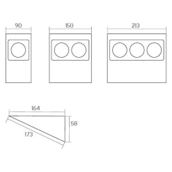 Pistorasia Limente Mini-2 16 A 230 V IP20 150x164 mm 2-osainen RST
