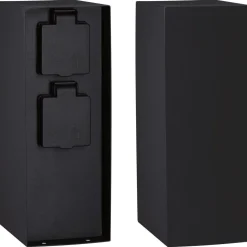 Pistorasiatolppa Paulmann Rio 2 pistorasiaa 70x70x230mm IP44 antrasiitti