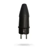 Pistotulppa Norwesco, 16A, 250V, IP44, maadoitettu, musta
