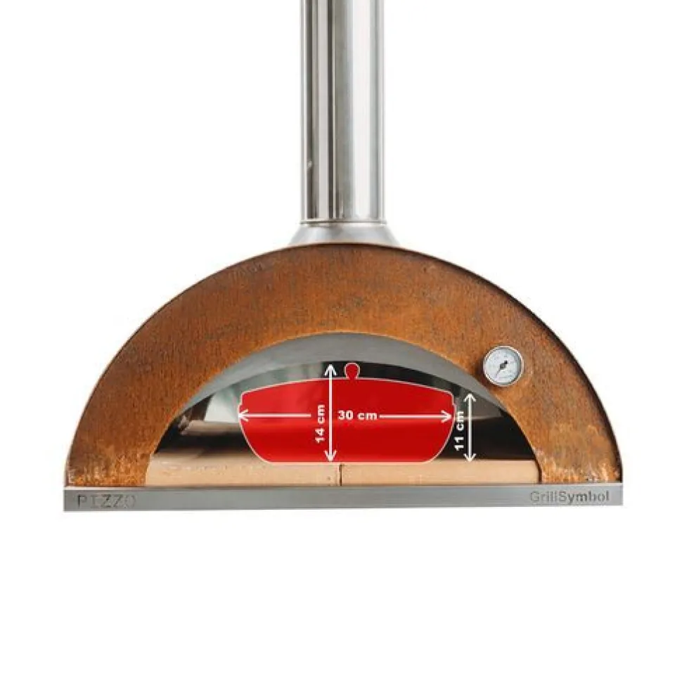 Pizzauuni GrillSymbol Pizzo, 80x81x96cm