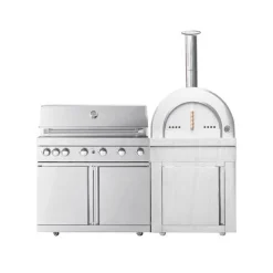Pizzauuni Myoutdoorkitchen Classic Line Stainless Naples, puulämmitteinen, rst