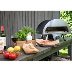 Pizzauuni Venture Home Sentosa, kaasulämmitteinen, musta