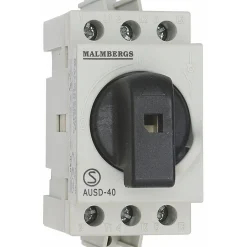 Pääkytkin Malmbergs 40A 3-napainen 2 moduulia