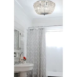 Plafondi Giovanna IP44 Ø 380x210 mm kromi/lasi