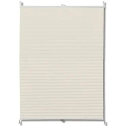 Plisse kaihdin, kermanvalkoinen, eri kokoja