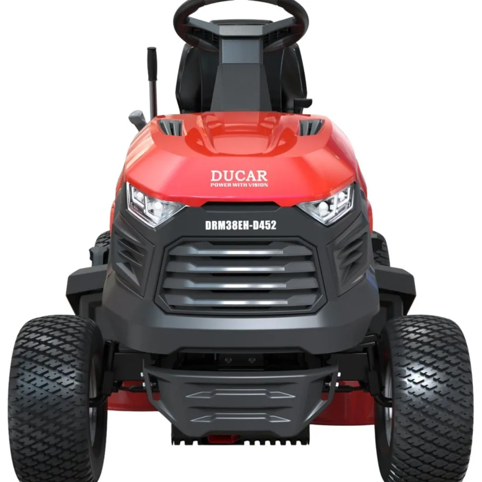 Päältäajettava ruohonleikkuri Ducar DRM38EH, hydrostaattinen, 452cc OHV, 5000m² leikkuualoille