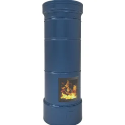 Pönttöuuni Tiileri Aino Mustikka 1650-2250x750mm varaava