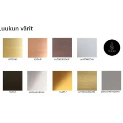 Pönttöuuni Tiileri Aleksandra 1800-2100x700 mm glittermaalipinta eri värejä