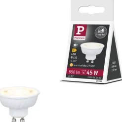 Polttimo Paulmann Standard 230V LED Reflector GU10 Flat 37mm, 3-Step-Dim, valkoinen, eri vaihtoehtoja