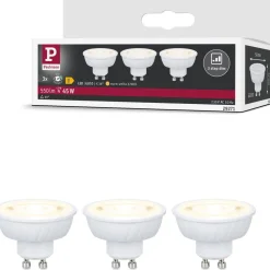 Polttimo Paulmann Standard 230V LED Reflector GU10 Flat 37mm, 3-Step-Dim, valkoinen, eri vaihtoehtoja