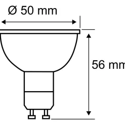 Polttimo Paulmann Standard 230V LED Reflector GU10 hämäräohjatulla liiketunnistimella (HF) 550lm 7W 2700K, mattavalkoinen