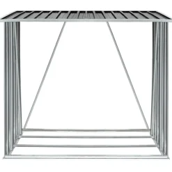 Polttopuukatos 163x83x154cm, galvanoitu teräs, antrasiitti