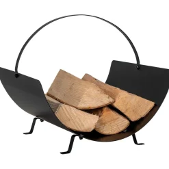 Polttopuukori/-teline House Nordic Tires, 40x35x33.5cm, musta teräs
