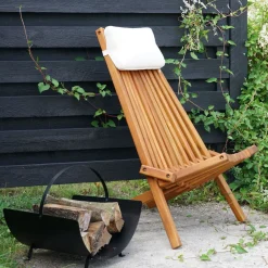 Polttopuukori/-teline House Nordic Tires, 40x35x33.5cm, musta teräs