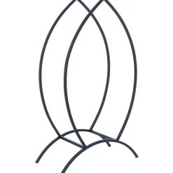 Polttopuuteline Home4You DEIA Forest 52x25xK90 cm, musta