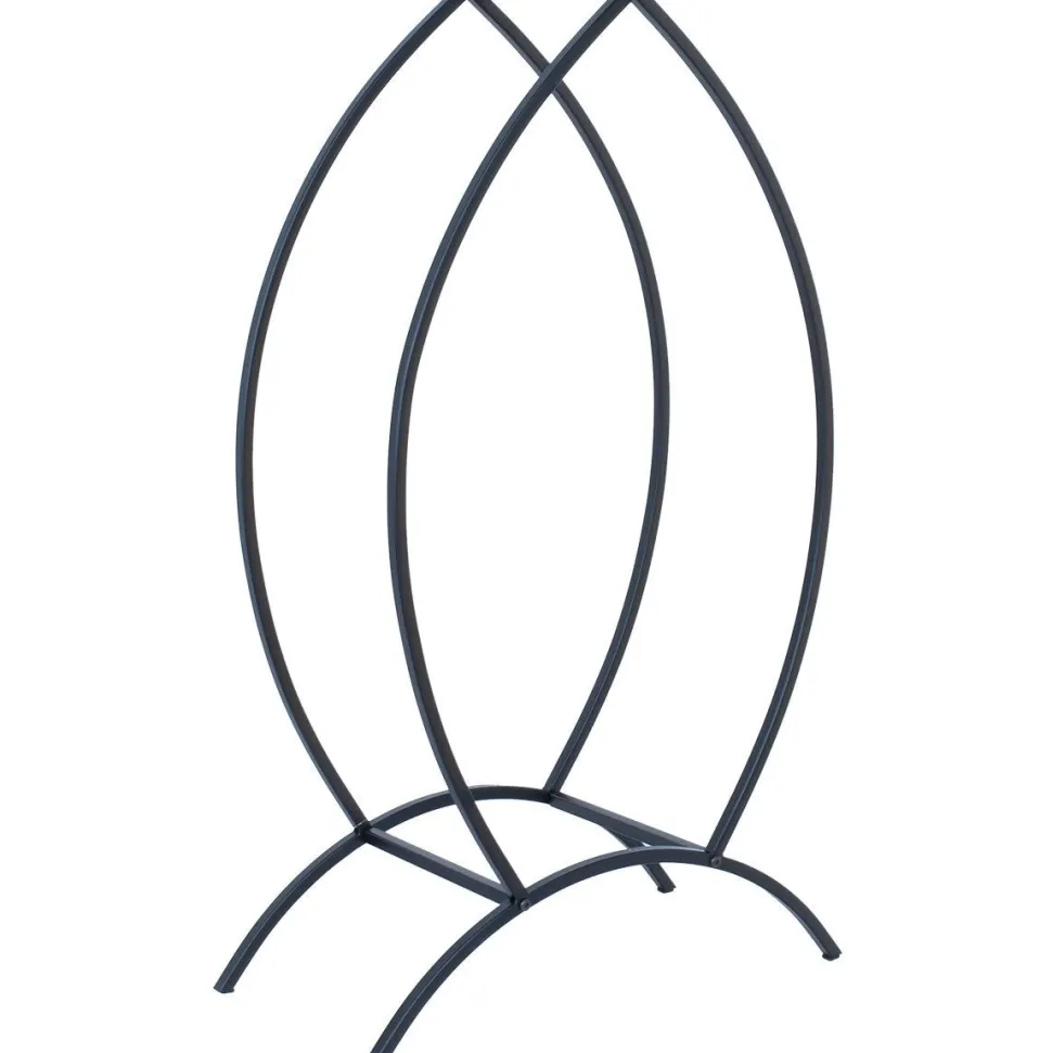 Polttopuuteline Home4You DEIA Forest 52x25xK90 cm, musta