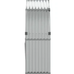 Polttopuuteline hopea 120x45x140 cm galvanoitu teräs