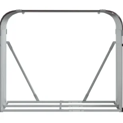 Polttopuuteline ruskea 120x45x100 cm galvanoitu teräs