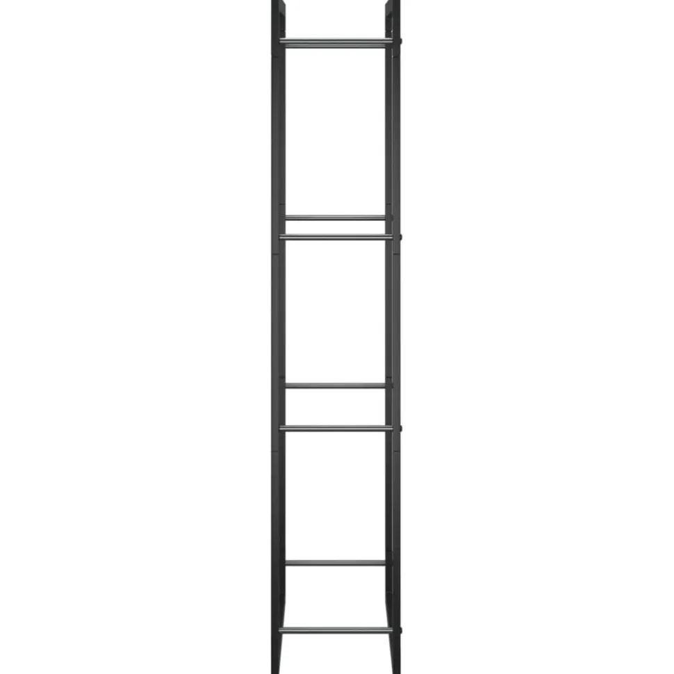 Polttopuuteline, teräs, mattamusta, eri kokoja
