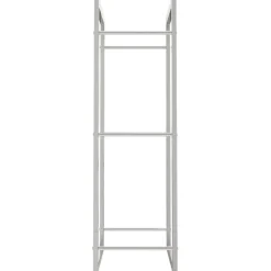 Polttopuuteline 50x28x94 cm ruostumaton teräs