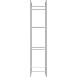 Polttopuuteline 50x28x132 cm ruostumaton teräs
