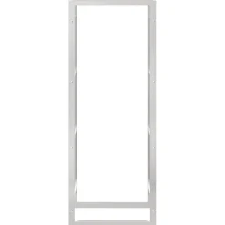 Polttopuuteline 50x28x132 cm ruostumaton teräs