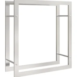 Polttopuuteline 80x28x86 cm ruostumaton teräs