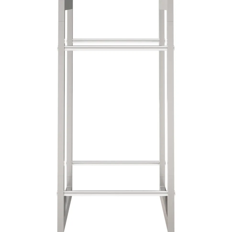 Polttopuuteline 80x28x86 cm ruostumaton teräs