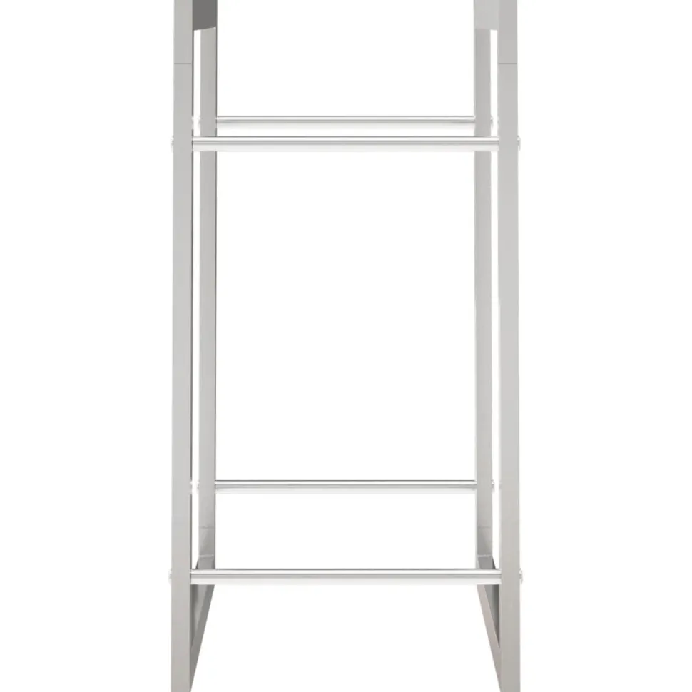 Polttopuuteline 50x28x56 cm ruostumaton teräs