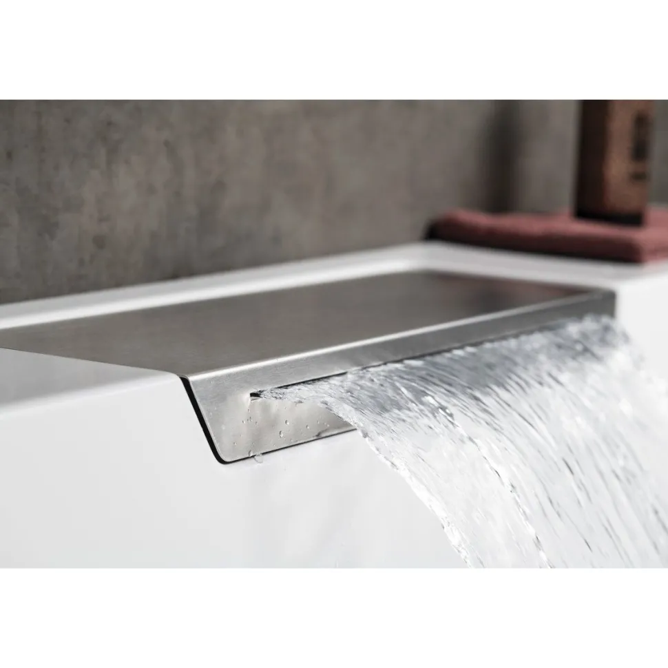 Poreamme Interia Came Falls, 1750x1750x500mm, 720l, valkoinen