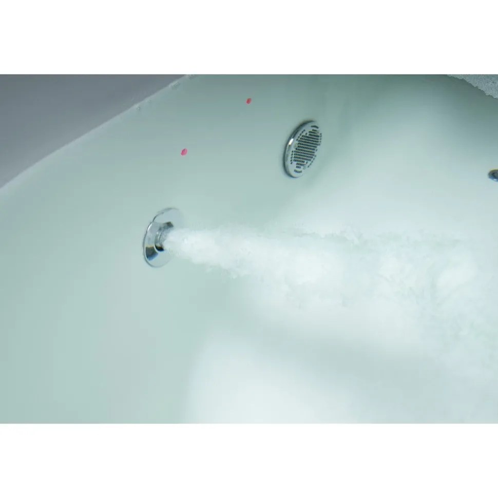 Poreamme Interia Evia Highline Hydro-Air, 1700x1000x470mm, oikea, 255l, valkoinen