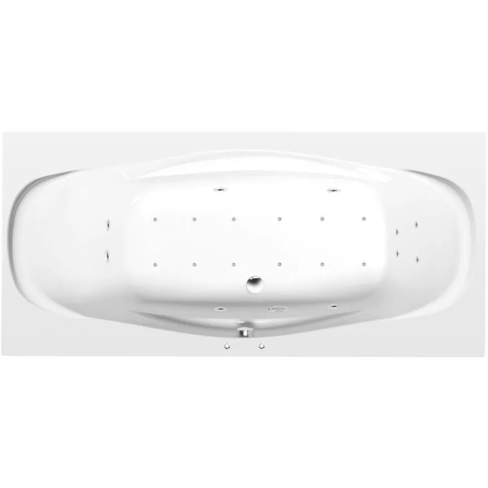 Poreamme Interia Garda Active Hydro-Air, 1900x900x440mm, 240l, valkoinen