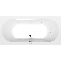 Poreamme Interia Levana Highline Hydro-Air, 1700x800x390mm, 209l, valkoinen