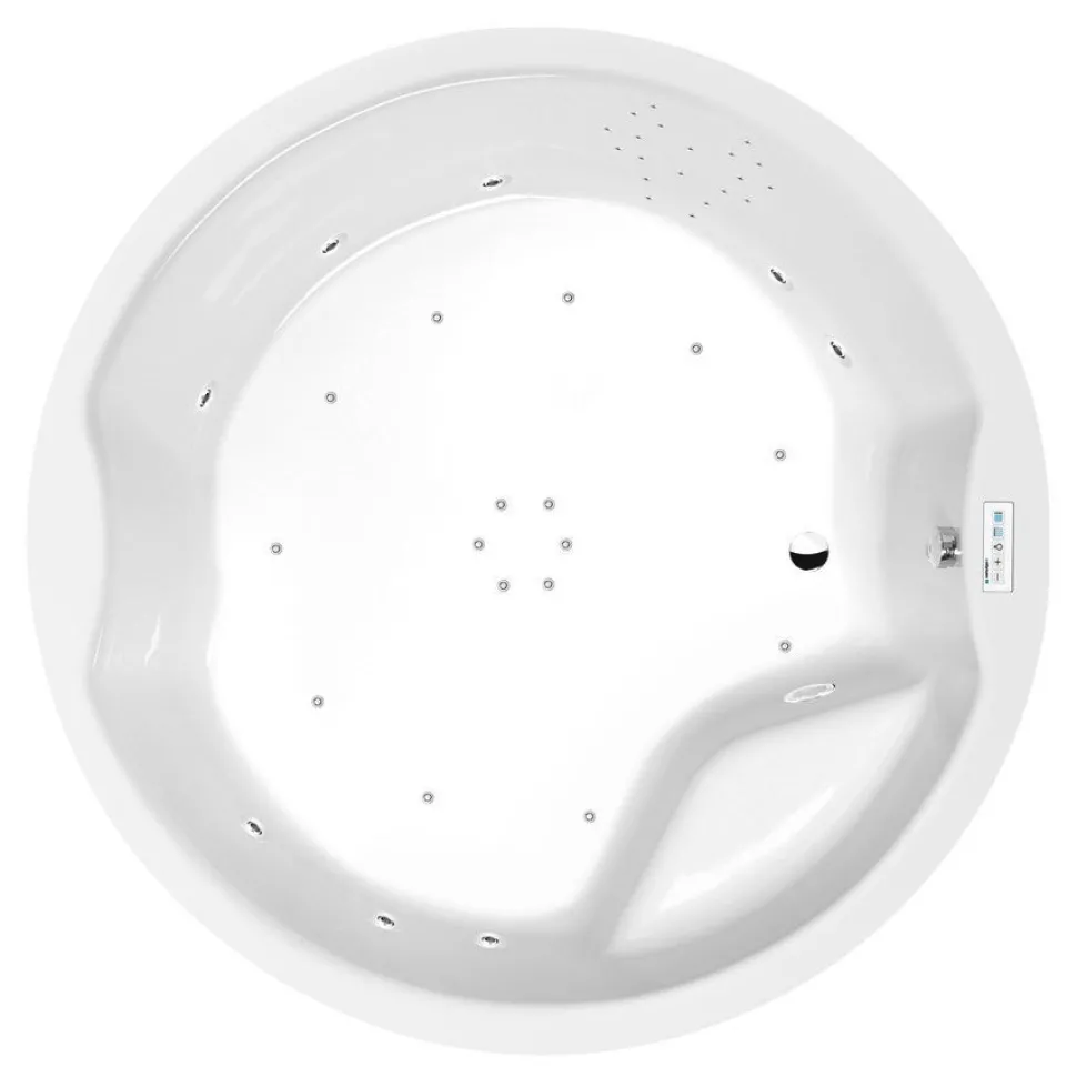 Poreamme Interia Royal Highline Hydro-Air, 1720x1720x490mm, 580l, valkoinen
