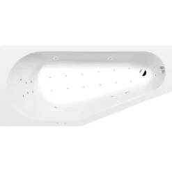 Poreamme Interia Tigra Attraction Hydro-Air, 1700x800x460mm, vasen, 225l, valkoinen