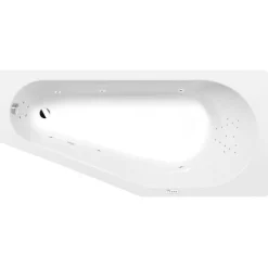Poreamme Interia Tigra Highline Hydro, 1500x750x460mm, oikea, 180l, valkoinen