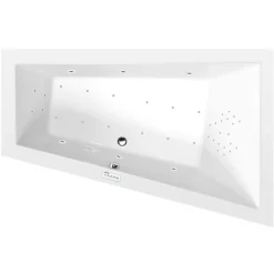 Poreamme Interia Triangl Highline Hydro-Air, 1800x1200x500mm, oikea, 350l, valkoinen